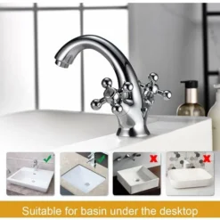 Robinet Lavabo Retro, Mitigeur Salle De Bains Vintage, Chromé, Argent -Grohe || Hansgrohe Soldes Magasin 75394651 5