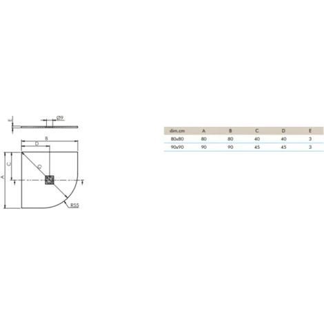 Sanycces - Receveur Logic Quart De Cercle 80X80Cm Blanc 2 Sanycces - Receveur Logic Quart De Cercle 80X80Cm Blanc – Image 2