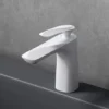 Sogood Robinet Mitigeur Blanc Pour Lavabo Et Vasque Design 16,5cm