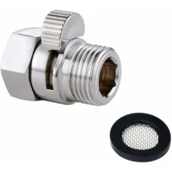 YUE QIN Vanne D'arrêt De Pommeau De Douche Contrôle De Flux Vanne D'arrêt Robinet En Laiton De Débit Pièce Rechange Universelle