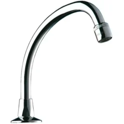 Bec Col De Cygne Mobile Pour Lavabo L200 Avec Brise Jet - DELABIE - 967202