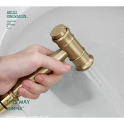 Toilette Bidet Spray, Bidet Pulvérisateur De Douche Kit En Laiton Kit Mitigeur Douchette à Main Mural Kit Douchette WC Or 7 Toilette Bidet Spray, Bidet Pulvérisateur De Douche Kit En Laiton Kit Mitigeur Douchette à Main Mural Kit Douchette WC Or -Grohe || Hansgrohe Soldes Magasin 78831163 3