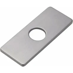 Plaque De Trou D'évier De Cuisine Pour Robinet De Salle De Bain, Lavabo, Rosace De Robinet En Nickel Brossé