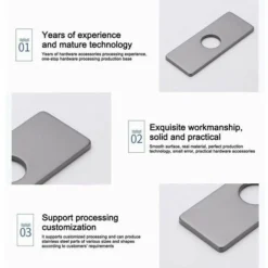 Plaque De Trou D'évier De Cuisine Pour Robinet De Salle De Bain, Lavabo, Rosace De Robinet En Nickel Brossé 9 Plaque De Trou D'évier De Cuisine Pour Robinet De Salle De Bain, Lavabo, Rosace De Robinet En Nickel Brossé -Grohe || Hansgrohe Soldes Magasin 78950490 5