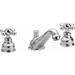 Mélangeur Lavabo 3 Trous Rétro Paffoni Iris IRV058CR Chromé - Iris - Vidage Automatique 11/4