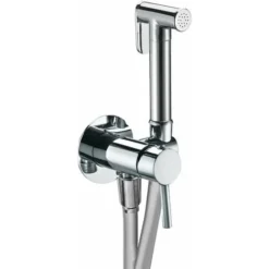 Kit De Douche Hygiénique Avec Mitigeur Modèle Rond Damast 15871 Chromé