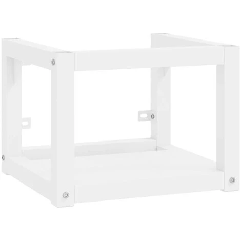 Cadre De Lavabo De Salle De Bain | Bâti Support Pour Lavabo Mural Blanc 40x38x31 Cm Fer 52777 2 Cadre De Lavabo De Salle De Bain | Bâti Support Pour Lavabo Mural Blanc 40x38x31 Cm Fer 52777 – Image 2
