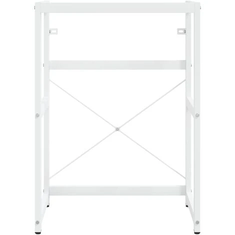 Cadre De Lavabo De Salle De Bain | Bâti Support Pour Lavabo Blanc 59x38x83 Cm Fer 89240 3 Cadre De Lavabo De Salle De Bain | Bâti Support Pour Lavabo Blanc 59x38x83 Cm Fer 89240 – Image 3