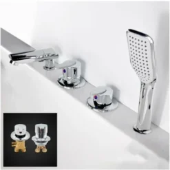 Robinet De Bain Robinet De Bain Robinet De Douche 2 Morceaux Robinet D'eau Chaude Et Froide -Grohe || Hansgrohe Soldes Magasin 80970567 5