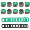 Aérateur De Robinet 10 Pièces, Aérateur De Robinet, Aérateur à économie D'eau Avec 20 Joints, Diamètre Extérieur 21 Mm, Aérateur De Robinet Pour Salle De Bain Et Cuisine