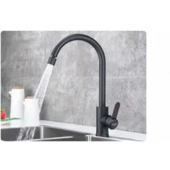 MINKUROW Aérateur De Robinet Mousseur Pour Robinet Pivotant 360 Degrés-2 Modes Adaptateur Fil Interne 22mm （Noir） -Grohe || Hansgrohe Soldes Magasin 81168478 5