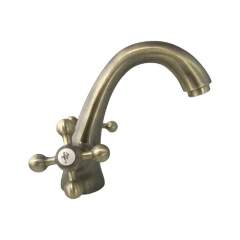 Mélangeur évier Lavabo Vieux Laiton Bronze 5 Mélangeur évier Lavabo Vieux Laiton Bronze – Image 5