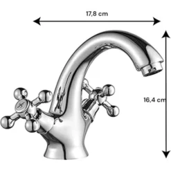 Mélangeur Lavabo Vintage Chromé -Grohe || Hansgrohe Soldes Magasin 8221710 3