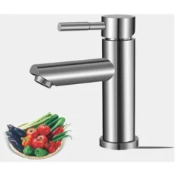 Robinet Salle Bain Eau Froide Uniquement Robinet Lavabo Surface Chromé En Cuivre Durable Robinetterie Lave Mains Cartouche Mousseur Démontable Pratique Pour Nettoyer Ou Remplacer -Grohe || Hansgrohe Soldes Magasin 83762765 4