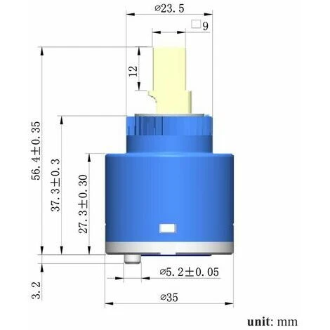 Sedal 35 Mm Cartouche De Robinet En Céramique Pour Mitigeur Valve Remplacement 2 Sedal 35 Mm Cartouche De Robinet En Céramique Pour Mitigeur Valve Remplacement – Image 2