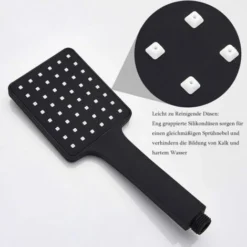 Robinet De Baignoire Cascade Robinet Baignoire Avec Douchette Robinet De Bain Noir Mat Laiton Mitigeur Baignoire Montage Mural Mitigeur De Baignoire, Monocommande Eau Chaude Et Froide -Grohe || Hansgrohe Soldes Magasin 87953297 4