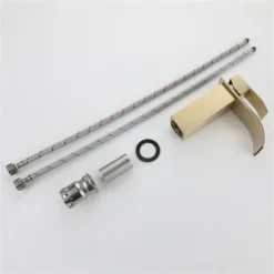 Robinet Lavabo Cascade Doré Moderne Robinet Mitigeur Pour Salle De Bain Eau Chaude Et Froide Réglable -Grohe || Hansgrohe Soldes Magasin 88042491 5