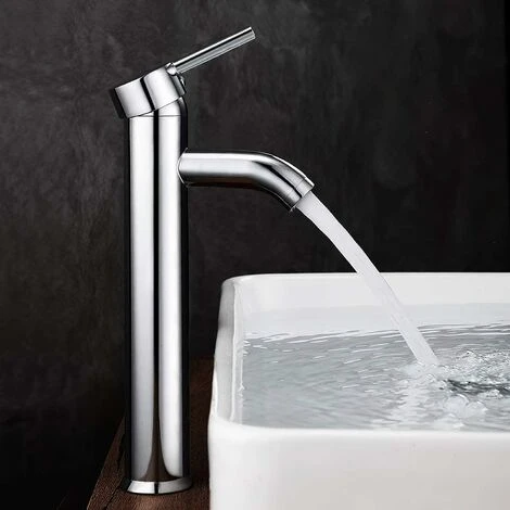 Robinet Lavabo,Salle Bain Avec Haut Mitigeur Lavabo Pour Lavabo Ou Vasque De Salle Bain, Chaude Et Froide Réglable De Mitigeur Lavabo,Laiton Chromé 1 Robinet Lavabo,Salle Bain Avec Haut Mitigeur Lavabo Pour Lavabo Ou Vasque De Salle Bain, Chaude Et Froide Réglable De Mitigeur Lavabo,Laiton Chromé