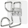 Stainless Steel Washbasin Rack Nail-free Wall Hanging Washbasin Storage Hooks