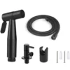 Kit Douchette WC , Tuyau De 1,5 M Et Support, Adaptateurs De G1/2 Noir