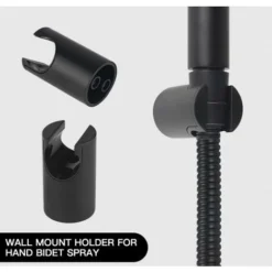 Kit Douchette WC , Tuyau De 1,5 M Et Support, Adaptateurs De G1/2 Noir 9 Kit Douchette WC , Tuyau De 1,5 M Et Support, Adaptateurs De G1/2 Noir -Grohe || Hansgrohe Soldes Magasin 88641352 5