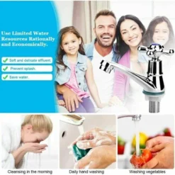 Robinet De Lavabo à Poignée Unique, Robinet Mitigeur à Eau Froide, Robinet D'eau Froide, Robinet D'évier De Salle De Bain, Robinet De Vestiaire Chromé à Poignée Croisée Avec Filtre -Grohe || Hansgrohe Soldes Magasin 88667528 4