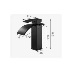 Mitigeur De Lavabo Robinet Cascade Noir Avec Bec Haut Mitigeur Lavabo Haut Monotrou （haut） -Grohe || Hansgrohe Soldes Magasin 88675394 4