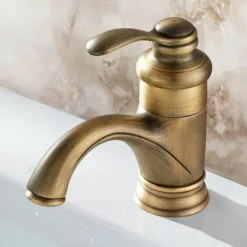 Antique Retro Robinet De Bain Bassin Européen Chaud Et Froid Lavabo De La Salle De Bains Mitigeur En Bronze Finition Cruches Vintage Spray Dessin Balcon Bar Toilettes Lave-Mains Robinet D'eau -Grohe || Hansgrohe Soldes Magasin 88798445 3