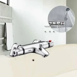 Mitigeur Douche Thermostatique Robinet De Douche Thermostatique Pomme De Douche Apparente Avec Bec De Remplissage Chromé 7 Mitigeur Douche Thermostatique Robinet De Douche Thermostatique Pomme De Douche Apparente Avec Bec De Remplissage Chromé -Grohe || Hansgrohe Soldes Magasin 88827562 4