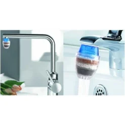 Mini Filtre à Eau De Robinet Purificateur D'eau De Robinet Pour Robinet Rond De Diamètre 1,6 à 1,9 Cm（2PCS） -Grohe || Hansgrohe Soldes Magasin 88951520 3