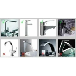 Mini Filtre à Eau De Robinet Purificateur D'eau De Robinet Pour Robinet Rond De Diamètre 1,6 à 1,9 Cm（2PCS） -Grohe || Hansgrohe Soldes Magasin 88951520 4