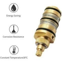 Mitigeur Thermostatique En Laiton Douche Mitigeur Vannes 1 Voie Sortie Mélange Eau Chaude Froide Mural 8 Mitigeur Thermostatique En Laiton Douche Mitigeur Vannes 1 Voie Sortie Mélange Eau Chaude Froide Mural -Grohe || Hansgrohe Soldes Magasin 89142546 4