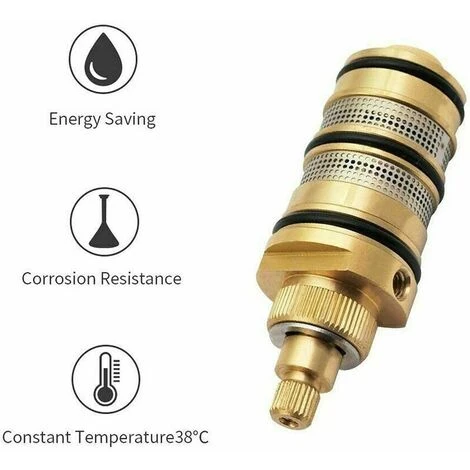 Mitigeur Thermostatique En Laiton Douche Mitigeur Vannes 1 Voie Sortie Mélange Eau Chaude Froide Mural 4 Mitigeur Thermostatique En Laiton Douche Mitigeur Vannes 1 Voie Sortie Mélange Eau Chaude Froide Mural – Image 4