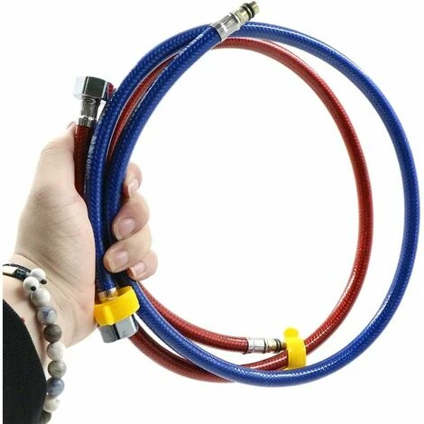Tuyau 100cm 1/2 Tuyau En Acier Inoxydable Pour Robinet, évier, Robinet, Salle De Bain, Cuisine Tuyau Flexible Pour Robinets Tuyau De Raccordement/raccord D'eau 4 Tuyau 100cm 1/2 Tuyau En Acier Inoxydable Pour Robinet, évier, Robinet, Salle De Bain, Cuisine Tuyau Flexible Pour Robinets Tuyau De Raccordement/raccord D'eau – Image 4