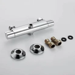 Mitigeur Thermostatique De Douche 2 Sorties Haute Et Basse Robinet Mélangeur Anti-Brûlure En Laiton Chromé Pour Salle De Bain Baignoire 8 Mitigeur Thermostatique De Douche 2 Sorties Haute Et Basse Robinet Mélangeur Anti-Brûlure En Laiton Chromé Pour Salle De Bain Baignoire -Grohe || Hansgrohe Soldes Magasin 89651177 4