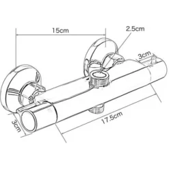 Mitigeur Thermostatique De Douche 2 Sorties Haute Et Basse Robinet Mélangeur Anti-Brûlure En Laiton Chromé Pour Salle De Bain Baignoire 9 Mitigeur Thermostatique De Douche 2 Sorties Haute Et Basse Robinet Mélangeur Anti-Brûlure En Laiton Chromé Pour Salle De Bain Baignoire -Grohe || Hansgrohe Soldes Magasin 89651177 5