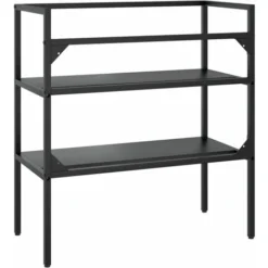 UNIQUECadre De Lavabo De Salle De Bain Noir 79x38x83 Cm Fer6,96 Kg,Magnifique & Montage Facile46439 9 UNIQUECadre De Lavabo De Salle De Bain Noir 79x38x83 Cm Fer6,96 Kg,Magnifique & Montage Facile46439 -Grohe || Hansgrohe Soldes Magasin 90107511 5