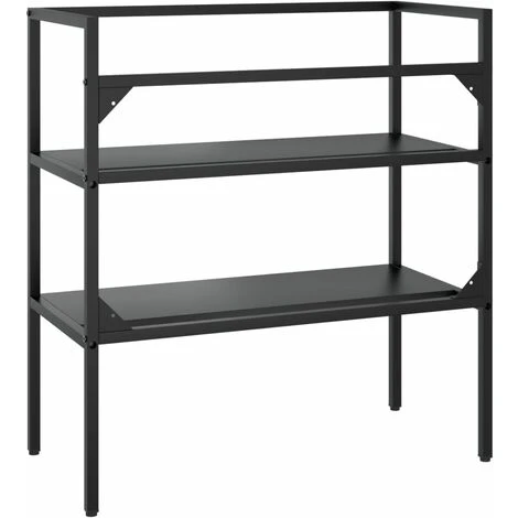 UNIQUECadre De Lavabo De Salle De Bain Noir 79x38x83 Cm Fer6,96 Kg,Magnifique & Montage Facile46439 5 UNIQUECadre De Lavabo De Salle De Bain Noir 79x38x83 Cm Fer6,96 Kg,Magnifique & Montage Facile46439 – Image 5