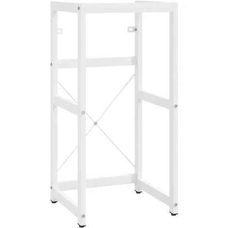 UNIQUECadre De Lavabo De Salle De Bain Blanc 40x38x83 Cm Fer5,24 Kg,Magnifique & Montage Facile81700 2 UNIQUECadre De Lavabo De Salle De Bain Blanc 40x38x83 Cm Fer5,24 Kg,Magnifique & Montage Facile81700 – Image 2