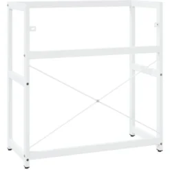 UNIQUECadre De Lavabo De Salle De Bain Blanc 79x38x83 Cm Fer6,02 Kg,Magnifique & Montage Facile85391 -Grohe || Hansgrohe Soldes Magasin 90111984 5