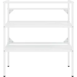 UNIQUECadre De Lavabo De Salle De Bain Blanc 79x38x83 Cm Fer6,96 Kg,Magnifique & Montage Facile69754 7 UNIQUECadre De Lavabo De Salle De Bain Blanc 79x38x83 Cm Fer6,96 Kg,Magnifique & Montage Facile69754 -Grohe || Hansgrohe Soldes Magasin 90112232 3