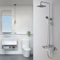 Thermostatique De Douche, Robinet Thermostatique Baignoire En Laiton 59, Protection De Sécurité Avec 38℃ Anti-Brûlure Bouton, Mitigeur Baignoire Réglage Précis De Tempétature Et Volume D'Eau 8 Thermostatique De Douche, Robinet Thermostatique Baignoire En Laiton 59, Protection De Sécurité Avec 38℃ Anti-Brûlure Bouton, Mitigeur Baignoire Réglage Précis De Tempétature Et Volume D'Eau -Grohe || Hansgrohe Soldes Magasin 90519506 4