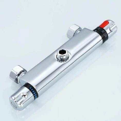 Thermostatique De Douche, Robinet Thermostatique Baignoire En Laiton 59, Protection De Sécurité Avec 38℃ Anti-Brûlure Bouton, Mitigeur Baignoire Réglage Précis De Tempétature Et Volume D'Eau 5 Thermostatique De Douche, Robinet Thermostatique Baignoire En Laiton 59, Protection De Sécurité Avec 38℃ Anti-Brûlure Bouton, Mitigeur Baignoire Réglage Précis De Tempétature Et Volume D'Eau – Image 5