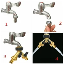 Adaptateur De Connecteur De Robinet à 2 Voies En Laiton Adaptateur De Robinet De Jardin à Double Robinet Avec Vannes Marche/arrêt Individuelles Pour La Maison, La Cuisine, Le Jardin, L'extérieur 7 Adaptateur De Connecteur De Robinet à 2 Voies En Laiton Adaptateur De Robinet De Jardin à Double Robinet Avec Vannes Marche/arrêt Individuelles Pour La Maison, La Cuisine, Le Jardin, L'extérieur -Grohe || Hansgrohe Soldes Magasin 91314615 3