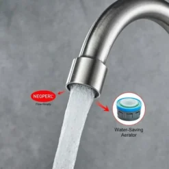 Robinet De Cuisine à Eau Froide Simple, Pivotant à 360°, Robinet D'Évier De Cuisine à Levier Unique, Acier Inoxydable -Grohe || Hansgrohe Soldes Magasin 91527416 3