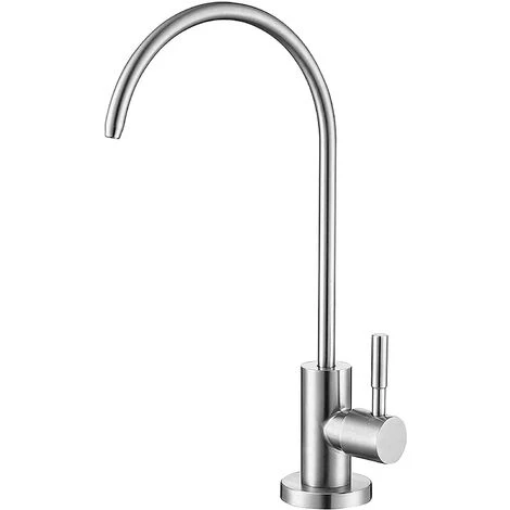 Robinet Cuisine D'eau Potable - Robinet De Purificateur Sans Plomb En Acier Inoxydable, Apportez Le Tuyau D’entrée,pour Osmose Inverse RO Filtre, Système Iltration (Nickel Brossé) 1 Robinet Cuisine D'eau Potable - Robinet De Purificateur Sans Plomb En Acier Inoxydable, Apportez Le Tuyau D’entrée,pour Osmose Inverse RO Filtre, Système Iltration (Nickel Brossé)