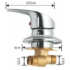 Mitigeur Cabine De Douche Robinet De Douche En Laiton Inverseur De Sortie Robinet Mitigeur De Douche Chromé Connecteur G1/2 Mitigeur D'eau Froide Et Chaude De Douche Pour Salle 7 Mitigeur Cabine De Douche Robinet De Douche En Laiton Inverseur De Sortie Robinet Mitigeur De Douche Chromé Connecteur G1/2 Mitigeur D'eau Froide Et Chaude De Douche Pour Salle -Grohe || Hansgrohe Soldes Magasin 91799979 3