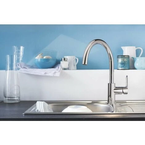 Grohe BauLoop - Mitigeur D’évier, Chrome 31368000 4 Grohe BauLoop - Mitigeur D’évier, Chrome 31368000 – Image 4