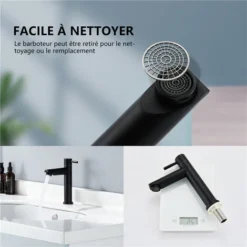 Noir Robinet Eau Froide Robinet Salle De Bain Pour Lave-Mains Robinet Lavabo En Acier Inox Robinetterie Ronde Mousseur Démontable. 7 Noir Robinet Eau Froide Robinet Salle De Bain Pour Lave-Mains Robinet Lavabo En Acier Inox Robinetterie Ronde Mousseur Démontable. -Grohe || Hansgrohe Soldes Magasin 92923701 3
