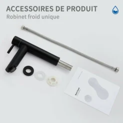 Noir Robinet Eau Froide Robinet Salle De Bain Pour Lave-Mains Robinet Lavabo En Acier Inox Robinetterie Ronde Mousseur Démontable. 9 Noir Robinet Eau Froide Robinet Salle De Bain Pour Lave-Mains Robinet Lavabo En Acier Inox Robinetterie Ronde Mousseur Démontable. -Grohe || Hansgrohe Soldes Magasin 92923701 5